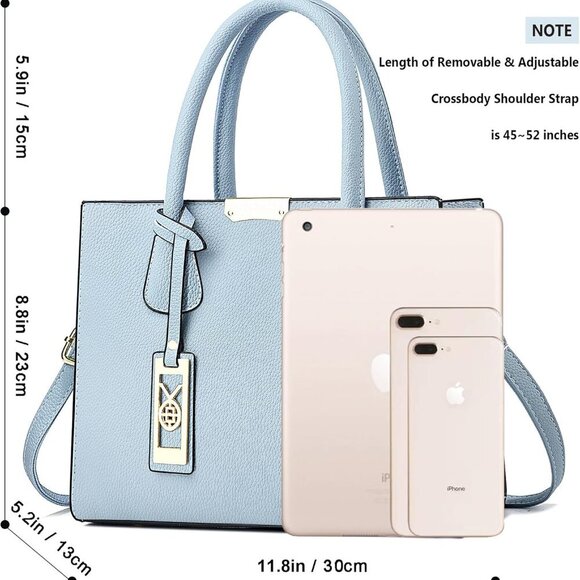 Crossbody Purses and Handbags for Women PU Leather Tote Shoulder Bags Top Handle - Picture 7 of 7